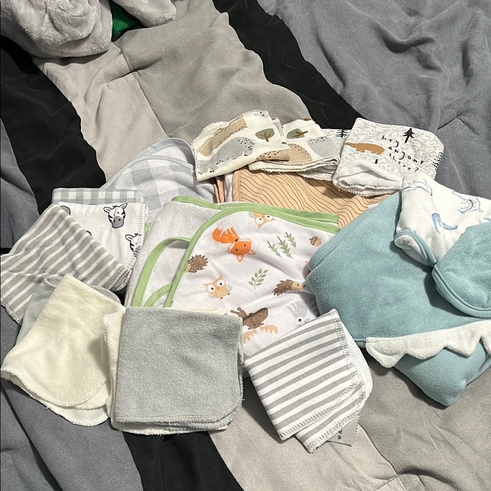 Cozy White and Gray Baby Collection